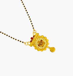 The Floral Engraved Mangalsutra